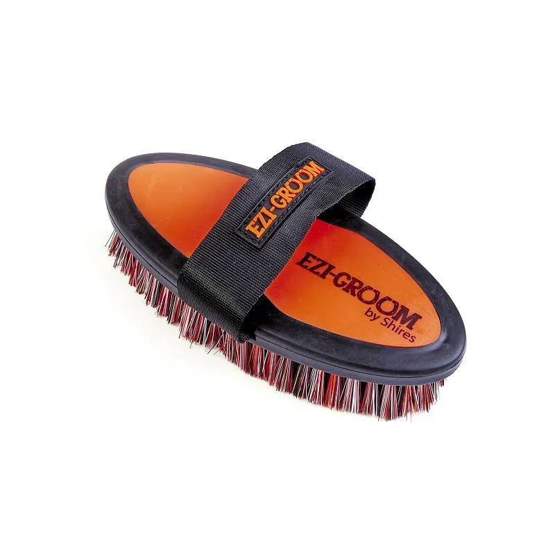 EZI-GROOM Grip Body Brush Small in Orange